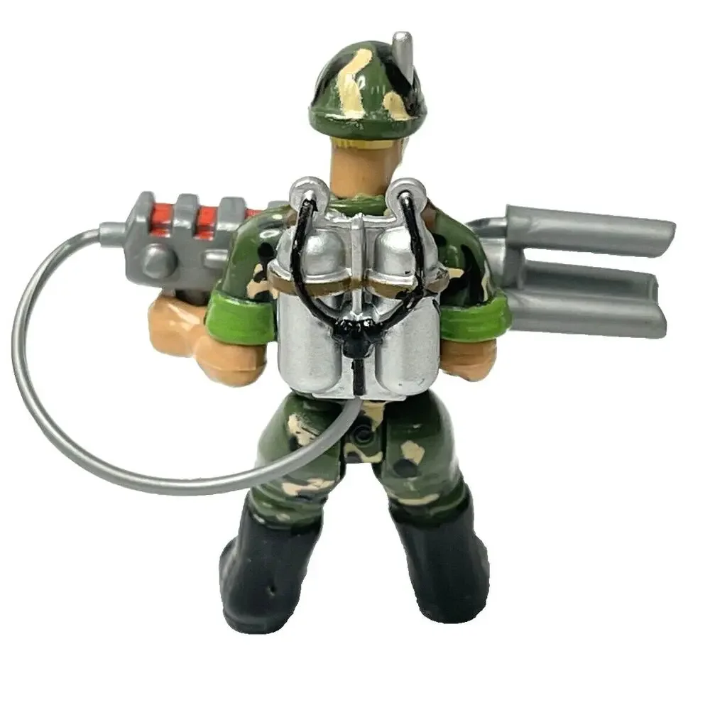 Chap Mei Military Soldiers Tactical Force 4 Men Figures w/ 3 Weapons Set